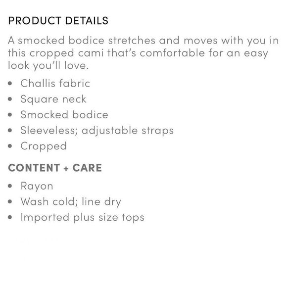 Torrid Challis Smocked Crop Cami Mustard Yellow White Stretchy 3 Plus - Picture 7 of 10